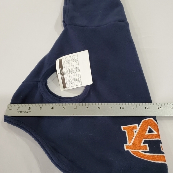 New All Star Dogs Auburn University Embroidered Hooded Sleeveless Dog Sweater Lg - Picture 8 of 9